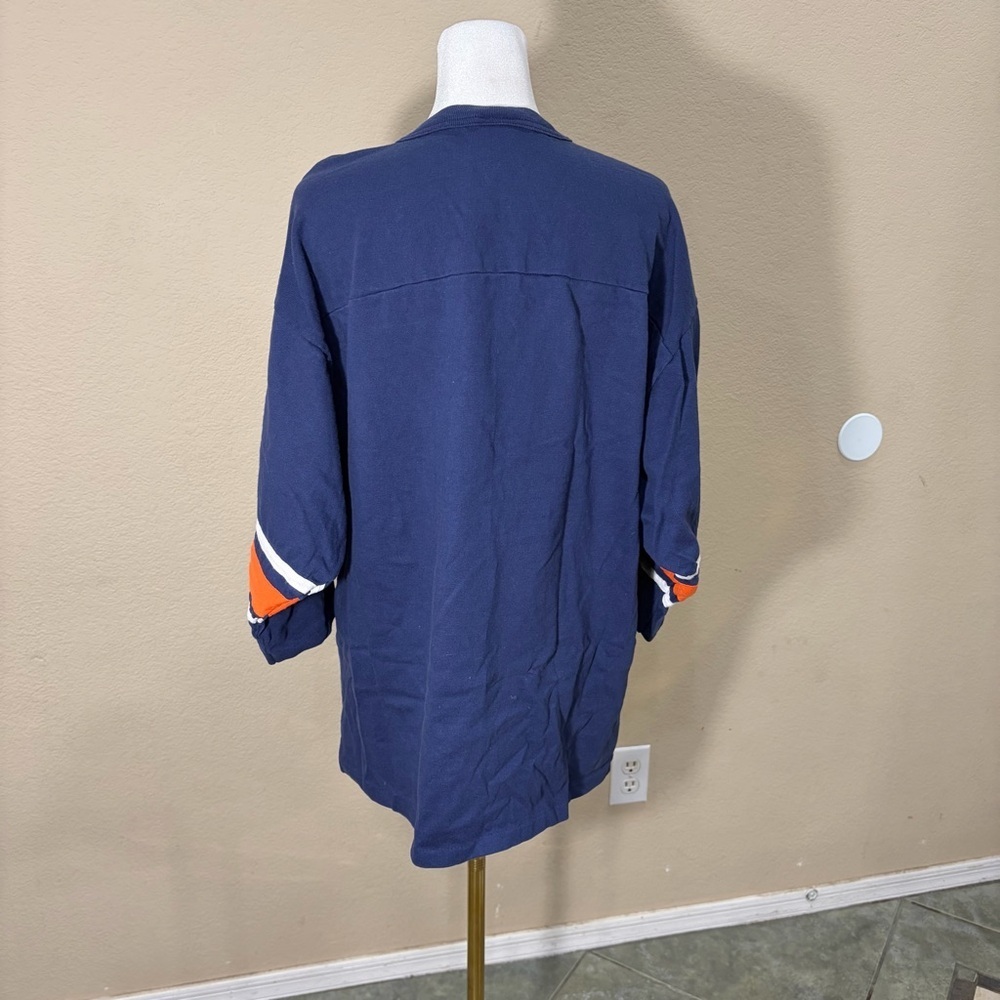 Vtg 96’Chicago Bears T Shirt Large USA Single Stitch Team Rated Navy Made in USA - Picture 10 of 10